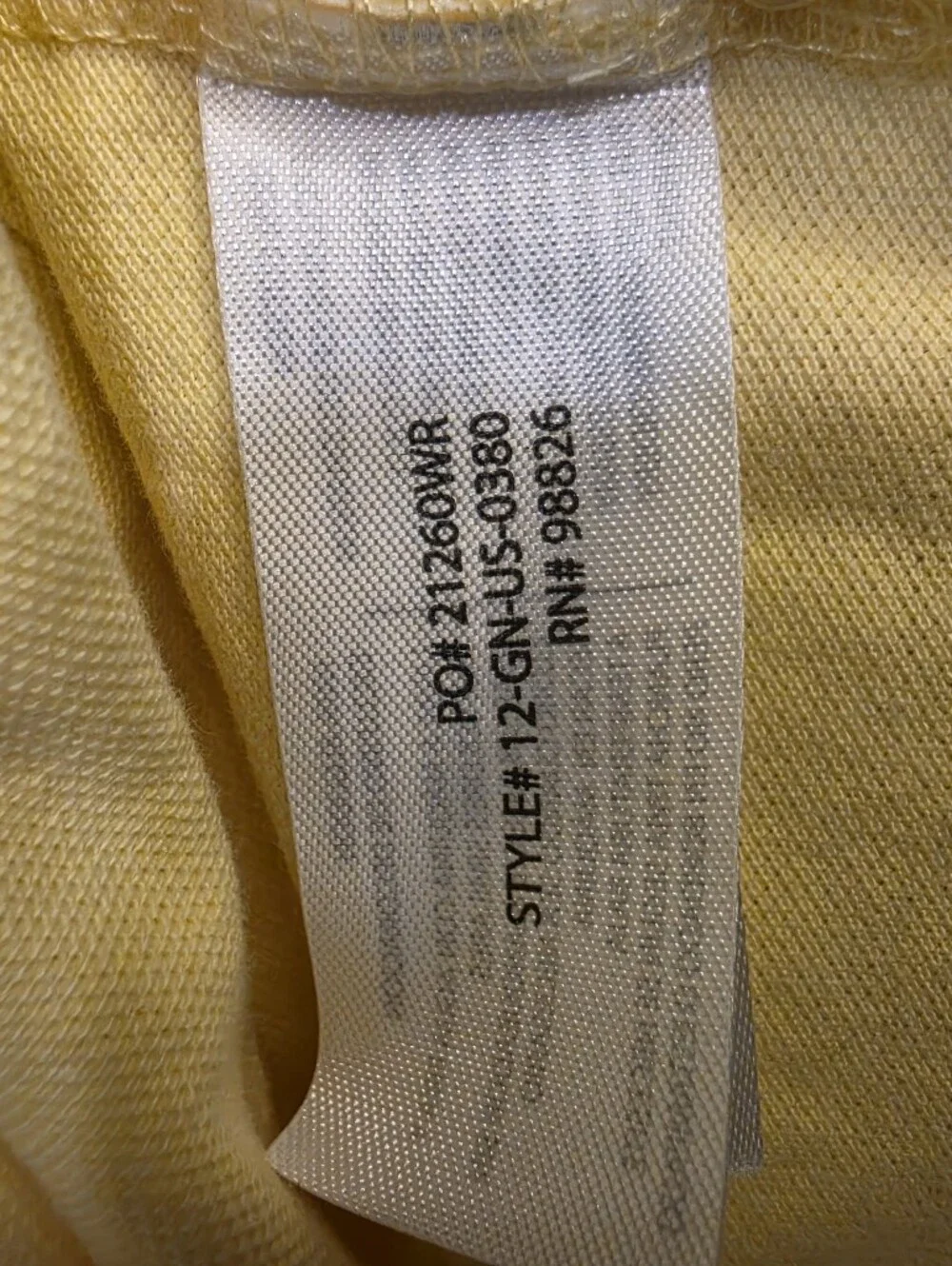 U.S. Polo Assn. Yellow Polo Shirt Boys Size S (6-7)